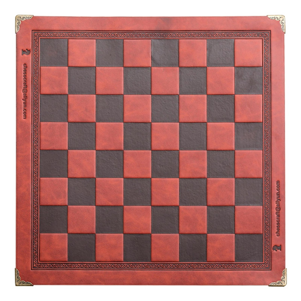 PU läder schackbräde Klassiskt schackspel Tillbehör Fällbräde schackspel