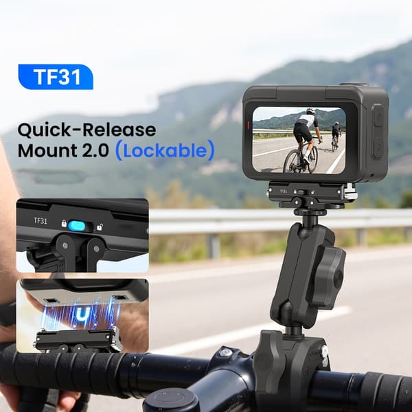 Holdbarhed Magnetisk Quick Release Adapter Til GO Ultra Kamera Sikker Montering