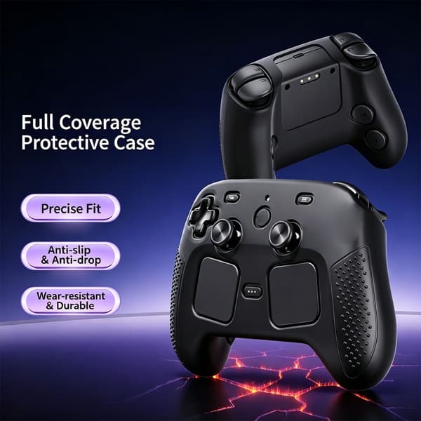 Silikonecover Fuld Kropsbeskyttelse Komfortabel til Steam Controller 2 Gamepad