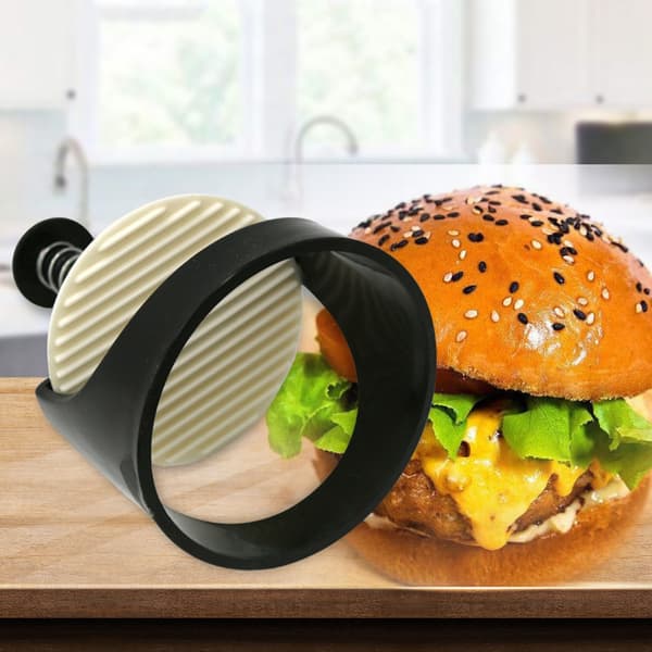 Diskmaskinssäker hamburgerpress för köttfärsbiff Ergonomisk hamburgerform