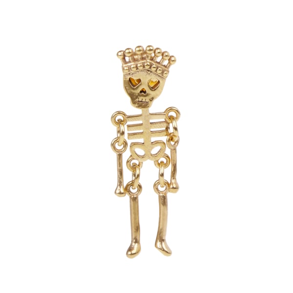 Personlighet Skull Skeleton Örhänge Hollow Ear Stud Hip Hop Drop Pendant örhängen