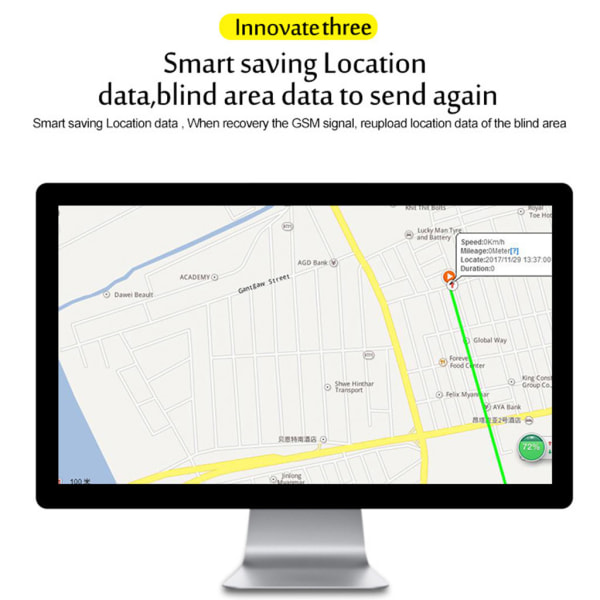 Stöldskyddsspårare GPS Real for Time Tracking Locator för M365 elektrisk skoter