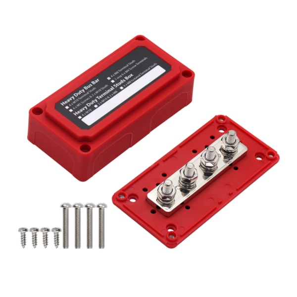 Heavy Duty Module 300A 48V High Current Black Red Shell Block Bus Bar Box Bo