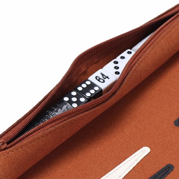 Schack Backgammon Brädspel Reseset Hopfällbart Schackbräde för Bordsspel