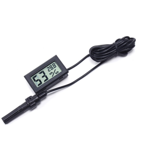 12V 5V digital temperaturmätare -50 till 110 Celsius LED-display termoelement temperatursensor TPM-10 FY-10 2M-3M-5M Black