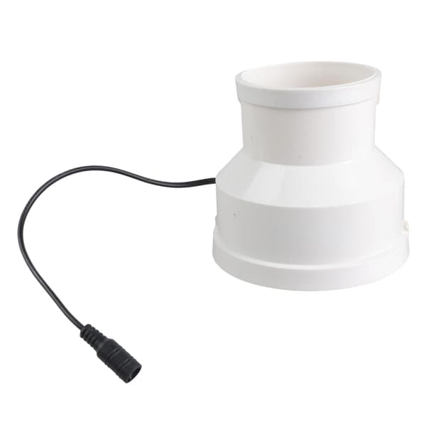 15W Solar Ventilator 75mm til 110mm Røradapter Udendørs Rumkøling