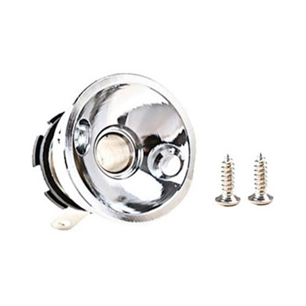 Elektrisk gitar krom sokkel jack plate holder for 6,35 mm plugg gitar sokkel Chrome