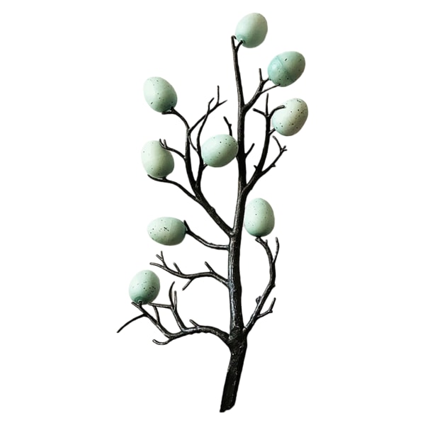 Påskträd med målning ägg Dekor våren festtillbehör dagis hemprydnader DIY Craft Blue