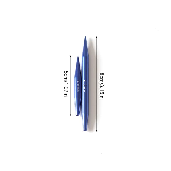 9 par 3,0 mm–6,0 mm utskiftbart sett med rundpinner