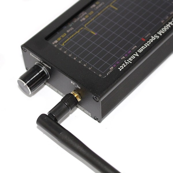 Frekvensanalysator 4,3-tums LCD-skärm Spektrumanalysator 35M-4400Mhz ADF4351