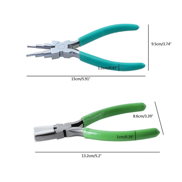 Nylon Flat Nose Pliers Mini Smykketang Tilbehør DIY Seksdelt Tang