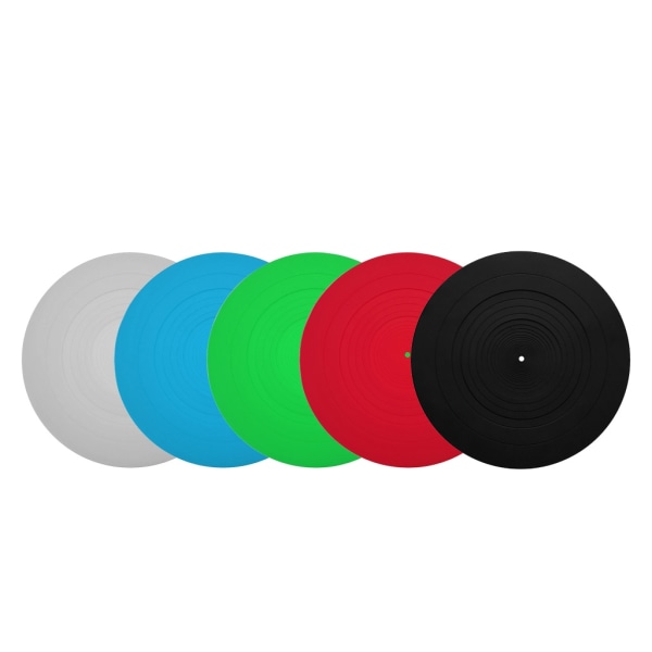Vibrationsdämpande silikondyna Gummi för LP Antislipmatta för fonograf skivspelare Vinylskivspelare Tillbehör White