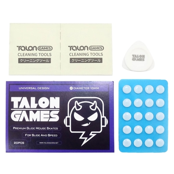 TALONGAMES Mouse Skøjter Anti-Slip musefødder buet kant DIY Universal Dots til trådløs gaming mus Foot Sticker