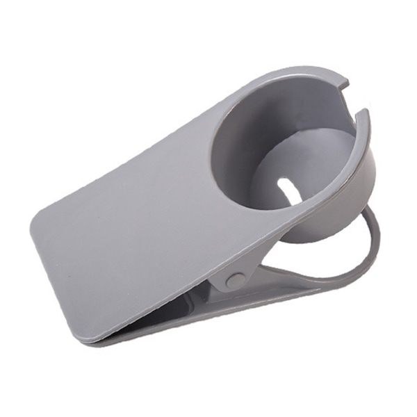 Mugghållare Clip Kosmetisk Telefon Förvaring Skrivbord Sida Mugghållare Slitstark metallklämma Gray