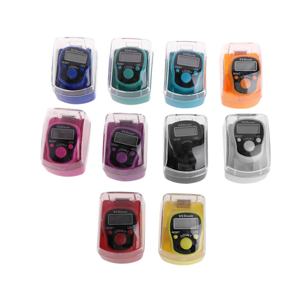 Kannettava Mini Hand Tally Counter Digitaalinen näyttö Mini LCD Elektroniset Sormilaskurit Mekaaninen Manuaalinen Clicker Tasbhee