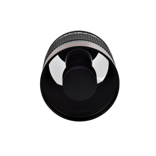 Stor bländare 500 mm F6.3 telefotospegelobjektiv med T2-fästeadapter Ring & linsförvaringsväska för de flesta DSLR-kameror null - FOR Canon White