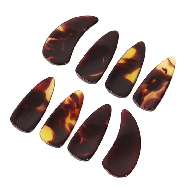 8 st Guzheng fingerplockar gitarrplockar Ukulele plocktrum fingertoppsskydd D