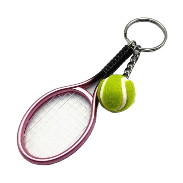 6 stk tennis nøglering med tennisbat og tennisboldgave til børn