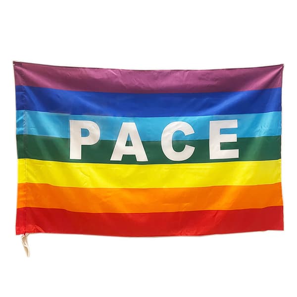 Regnbueflagg PACEPEACE Flagg Polyester Verdensfred Fargerikt Flagg Ornament
