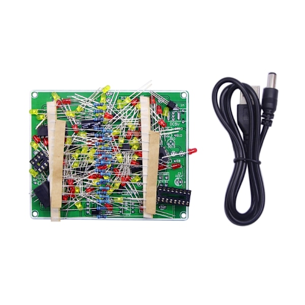 NE555 + CD4017 Blinkende lygter Board Kit Øvelse Læring DIY Kits Elektronisk Suite Modul Led Blinkende lygter