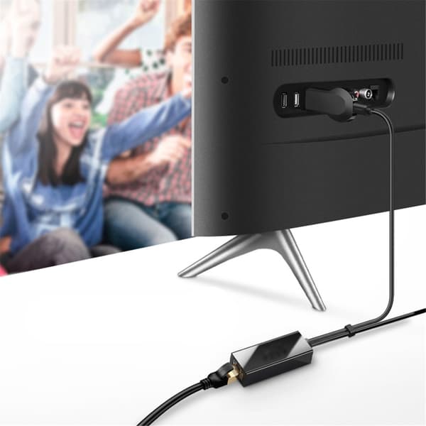 USB 2.0 + USB 5-nastainen Ethernet-sovitin 100 Mbps Ethernet-sovitin RJ45-verkkoyhteys