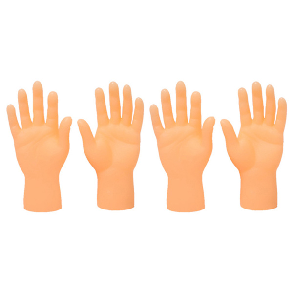 Minihandsgest Fingerdockor Leksak Rolig liten handmodell dockor för barn Husdjur Festtillbehör Roll för lekspel 4/1