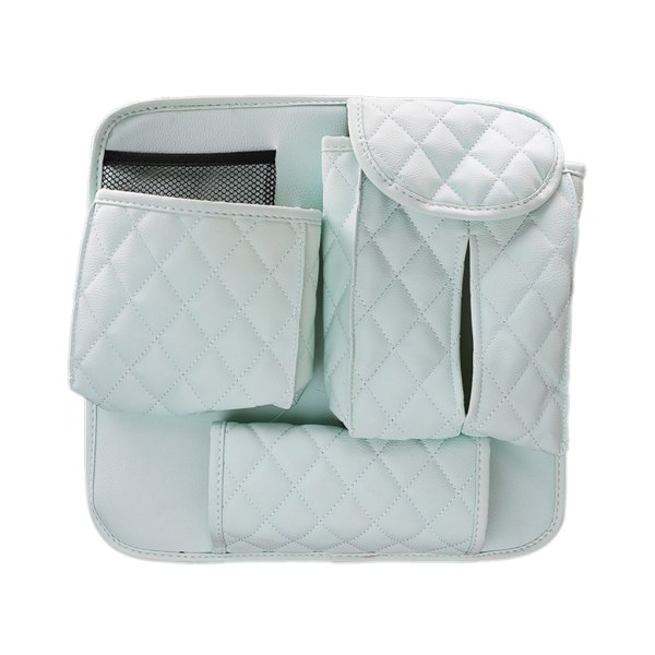 Bil til ryglænsbeskytter Organizer Læder Tissue Box Opbevaring med flere lommer til børn Baby