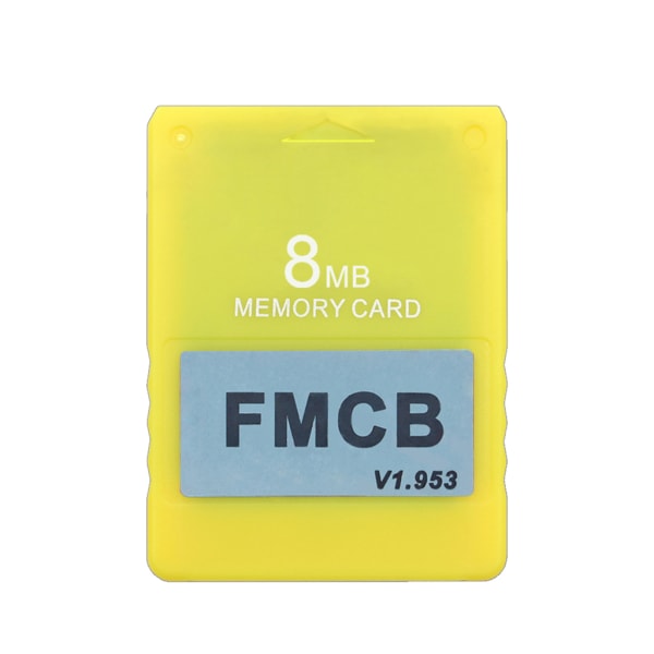 8MB 16MB 32MB 64MB Gratis McBoot FMCB-minneskort för PS2 FMCB-minneskort v1.953 Extended Card Save Game Data Stick Red 32M