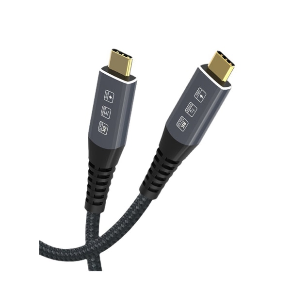 USB4 40Gbps 3 Kabel 8K@60Hz USB C til USB C E-mærke PD 100W Kabel 100/120/180cm USB4 ledning