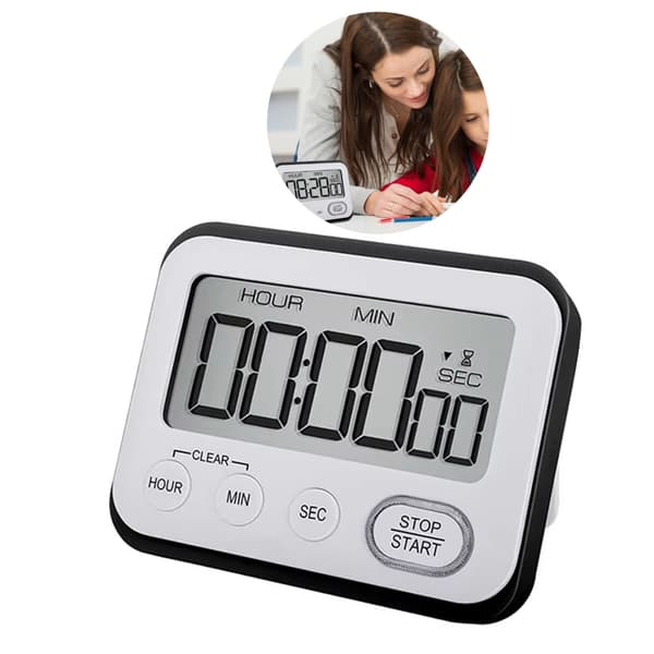 Tæller op/ned timer bord magnetisk timer til kontor køkken digital timer
