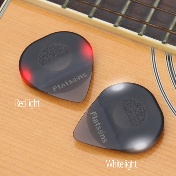 Gitarrplektrum med ljus, elektriskt akustiskt gitarrfärgplektrum