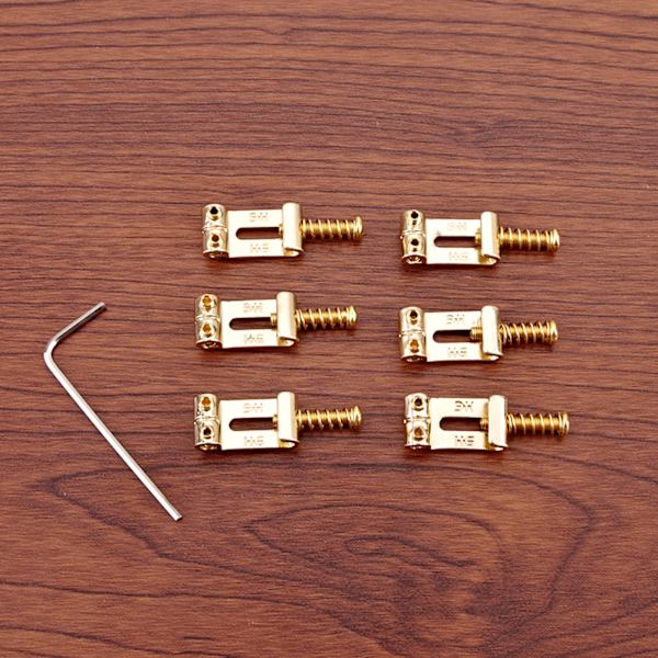 6 st gitarrstallsadel för Fender Strat Telecaster gitarrersättningsdelar