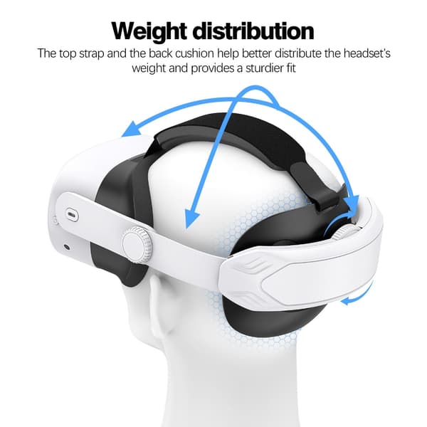 Justerbare hovedstropper til 2/3/3S VR-headset Stropper Tilbehør