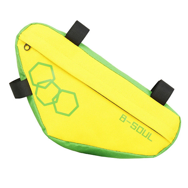 Mountainbikes Ramme Front Top Tube Taske Trekant Pung Cykelsadeltaske Yellow Green