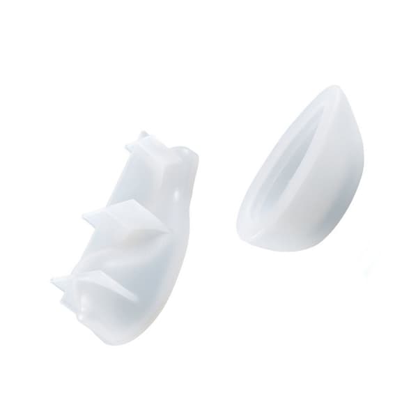 Silikonform for lysestake, simulert fugleformet telysholderform