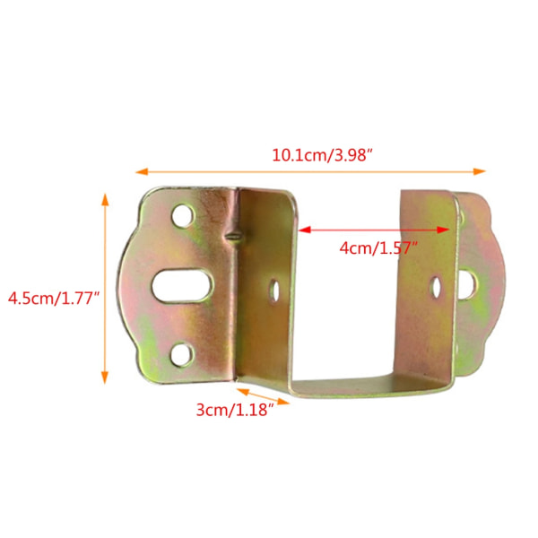 Sengebjelkestøtte Metallstativ Fast trekobling Tykk sengehengsler Slitesterk null - D