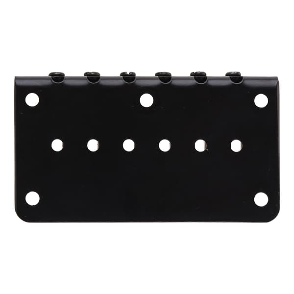 Gitarr 6 strängar metall hardtail stall svart för elgitarr med skruvar ny