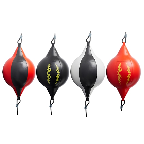 PU Læder Bokse Speed Balls Punching Bag Bokse Punch Bag Wrecking Balls Bag Black red