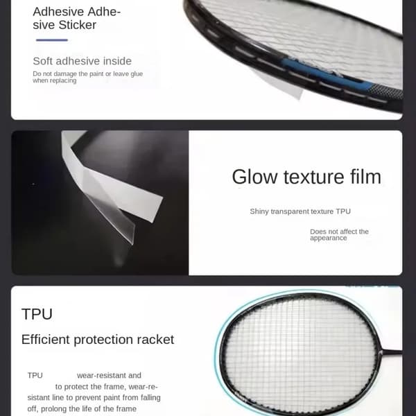 Mångsidiga Racketramskydd Viktigt Badmintonracketramskydd