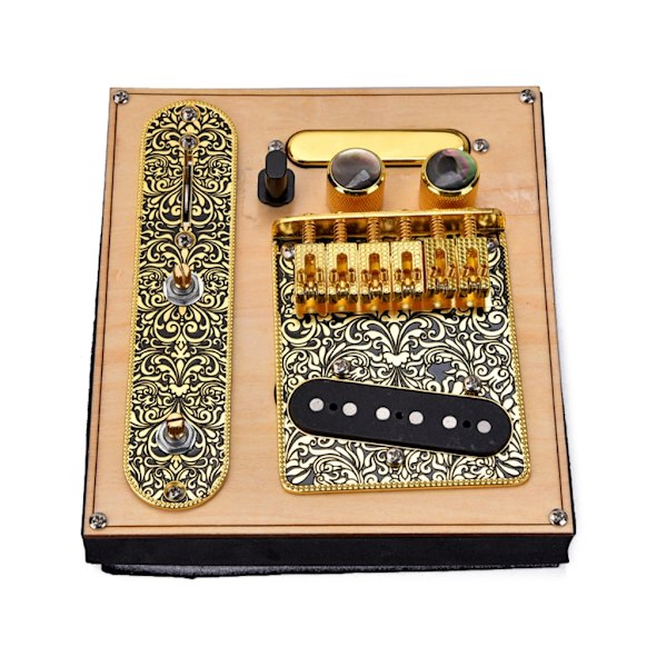 Elektriske gitardeler 3-veis bryterkontrollplate 6-strengs gitarhals pickups