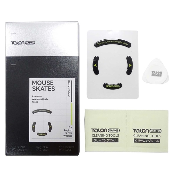 TALONGAMES Musfotdyna av glas Musskridskor Rundad böjd kant för GPRO Wireless Gaming Mouse Sticker 1 set