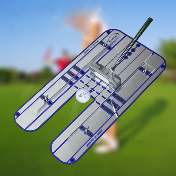Bärbar golfputtövning Spegel Filttåg Hjälpverktyg Reflekterande dyna Inomhussport och underhållningståg