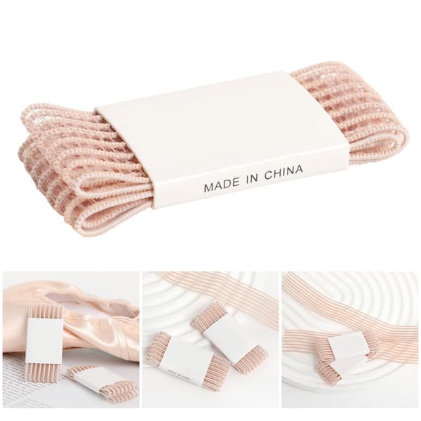 Usynlige Ballet Pointe Sko Stropper 35cm Ballet Pointe Sko Elastikbånd