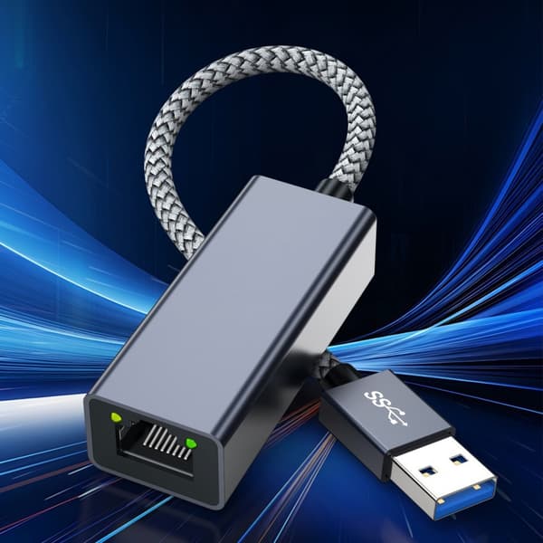 USB3.0 til RJ45 1000M Ethernet Adapter Forbedrer Enhedens Hastighed Ledningsforbindelse