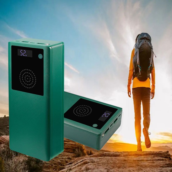 DIY 10x18650 Power Bank för Case för Telefon Tablet Batteriladdning Förvaringsbox för Shell för med Bluetooth-kompatibel högtalare Green