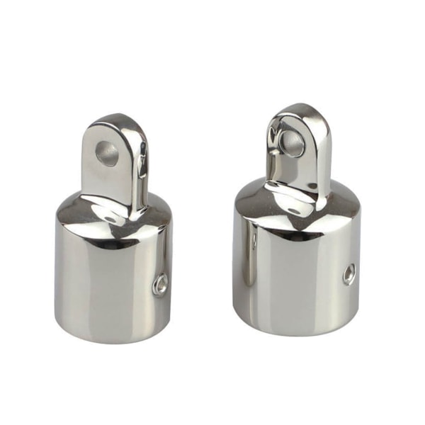 22 mm 25 mm båd marine rustfrit stål øje endehætte Bimini top fitting hardware 2x