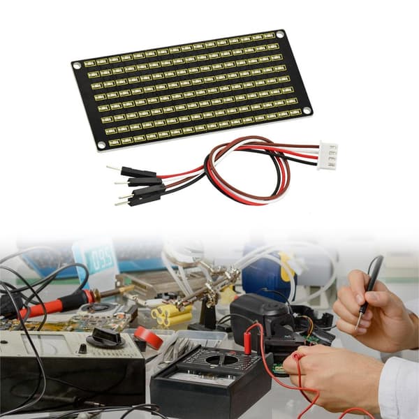 LED Ljuskontrollkort 8x16 Ramverk I2C Anslutning Konsekventa System