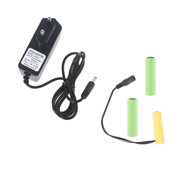 4,5V LR6 Dummy-batteri AA-batterieliminatorkabel Byt ut 3st 1,5V AA/LR6-batterier för LED-ljusleksaksdörrklockor
