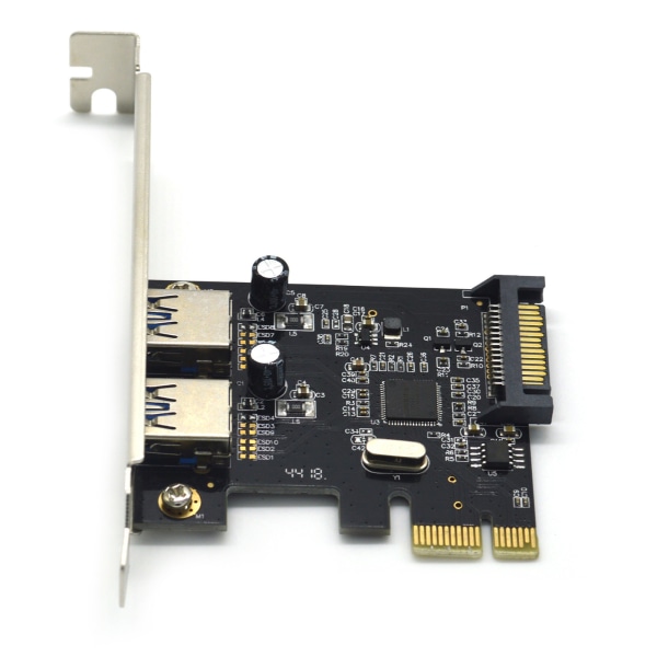2-portars typ-C PCI-E USB3.0 Gen 1 5Gbps Expansion Card Connector Adapter