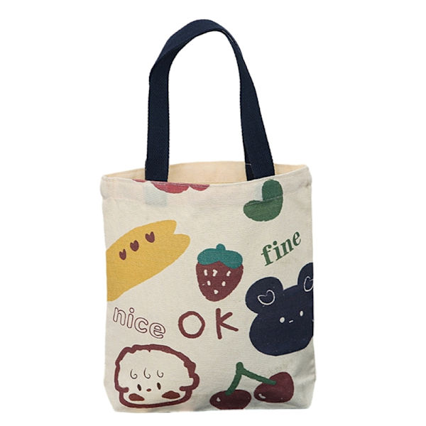 Handväska Mobilväska för flicka Kvinnor Student Mångsidig Bucket Bag Canvas Bag G